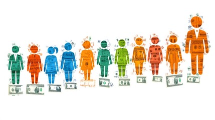 Fundraiser poster with creative visuals showing volunteers and donations