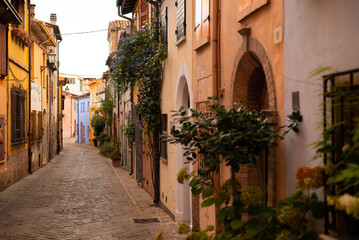 Obraz premium Rimini, Emilia Romagna, Italy - 2024: Old fish market at Cavour Square in Rimini old town center