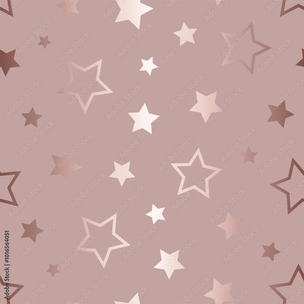 Poster star seamless pattern. repeating gradient stars background. abstract seamles starry backdrop for pri