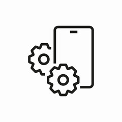 update smartphone icon sign vector