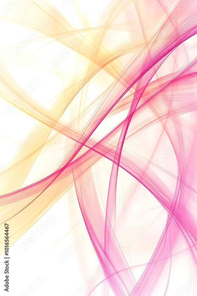 Poster vibrant pink and orange abstract geometric background featuring dynamic diagonal shapes, creating a 