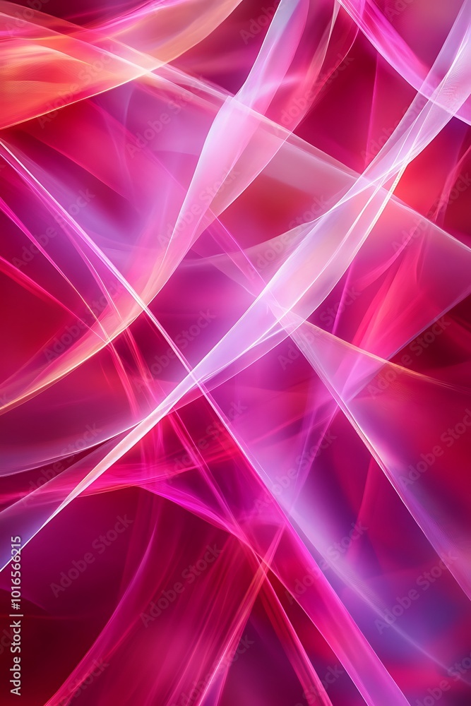Aufkleber vibrant abstract geometric background featuring diagonal shapes in shades of pink and red, creating 