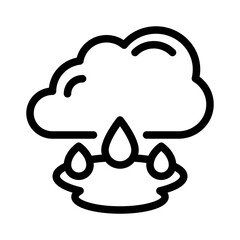 Raindrop line icon