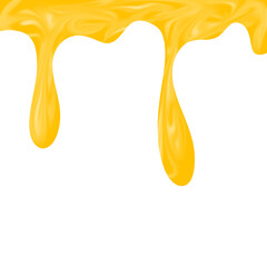 Illustration of honey dripping. Illustration of melted honey