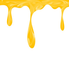 Illustration of honey dripping. Illustration of melted honey