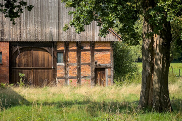Altes typisch Ostwestfälisches Bauernhaus, Nordrhein Westfalen, Deutschland