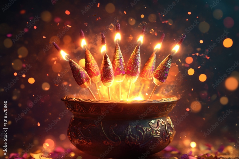 Poster a single lit candle placed in a decorative bowl on a table, perfect for adding warmth and ambiance t