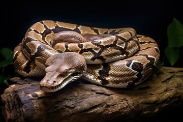 Fototapeta premium Reptile animal snake boa constrictor.