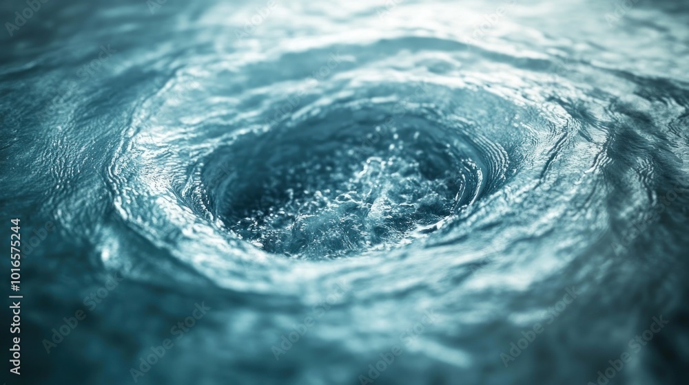 Poster close-up of swirling water creating a vortex effect.