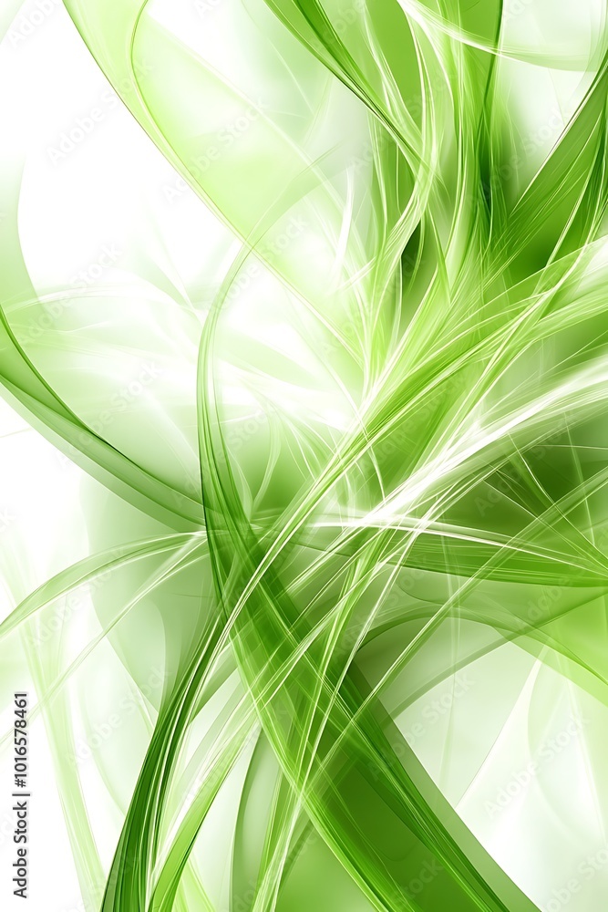 Poster stylish abstract background blending green and white geometric forms with striking diagonal shapes f
