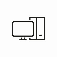 personal computer icon sign vector