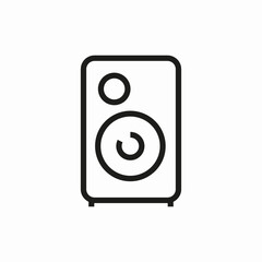 sound monitor icon sign vector