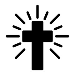 Obraz premium cross glyph icon