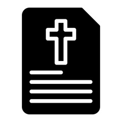 sermon glyph icon