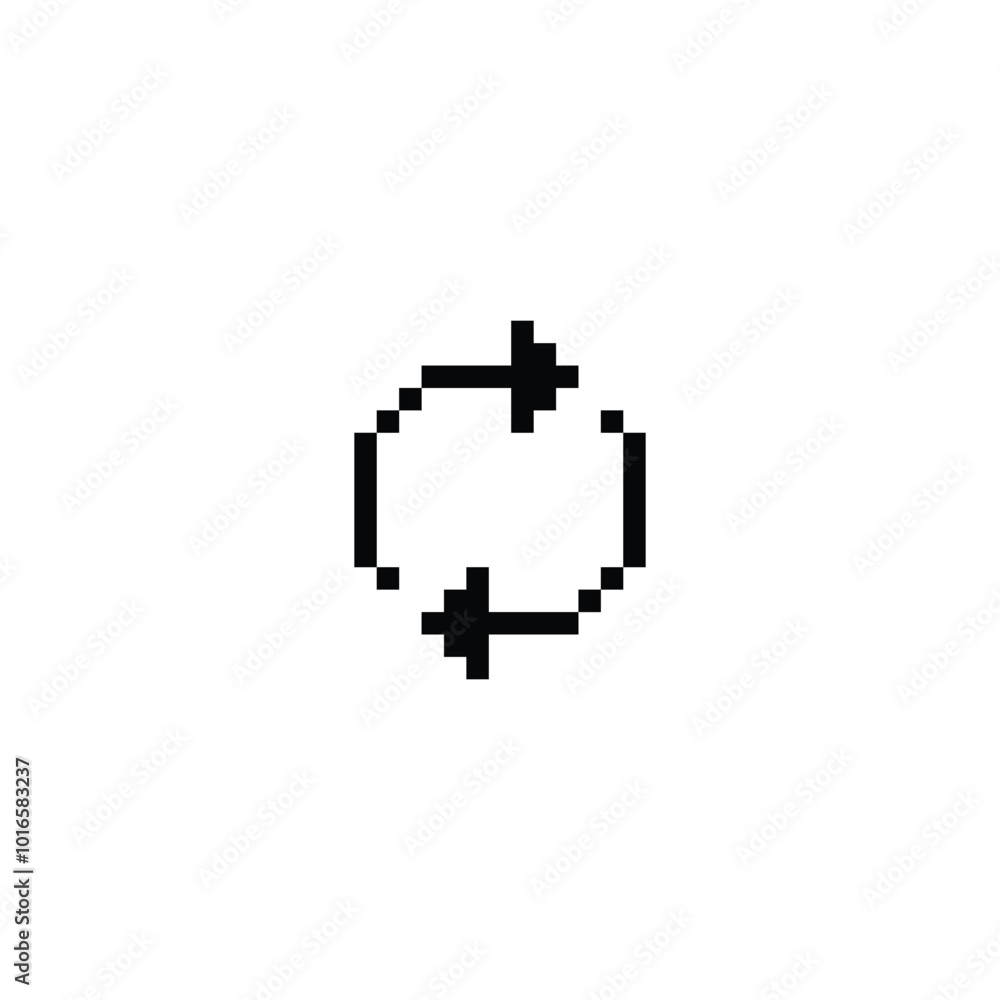 Poster loading 8 bit icon pixel loading art for games