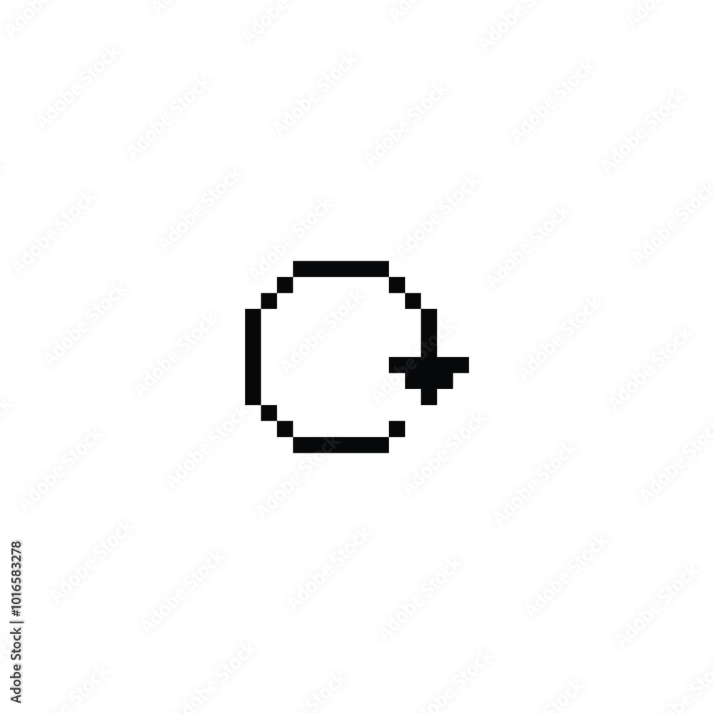 Poster loading 8 bit icon pixel loading art for games