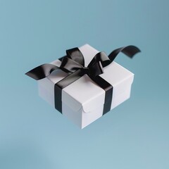 Gift box mockup letterbox mailbox.