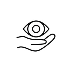 eye care icon vector eye clinik sign