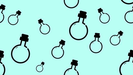 Vector illustration. Set of bottles pattern. School pattern design. Design for background, wallpaper, poster, banner, album, cover.
