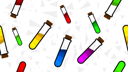 Vector illustration. Set of bottles pattern. School pattern design. Design for background, wallpaper, poster, banner, album, cover.