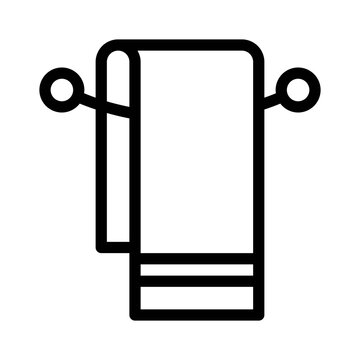 recommend clip art: Towel Rack line icon