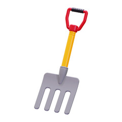 3d Pitchfork icon. Perfect for gardening, yard work, and soil cultivation