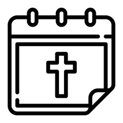 calendar line icon