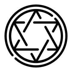 Judaism line icon