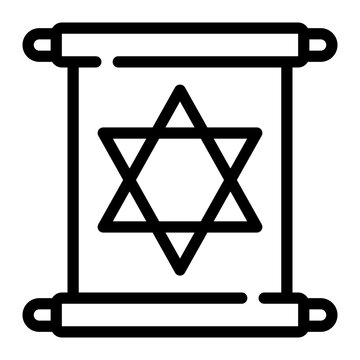 recommend clip art: paper scroll line icon
