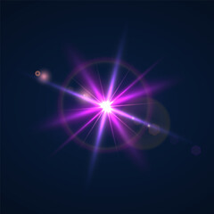 Beams of bright light shining on black background. White and golden beams of bright light shining on black background