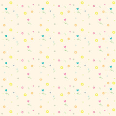 Tiny floral seamless pattern