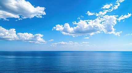 Obraz premium Scenic European ocean view, no people, with ample space for text or branding