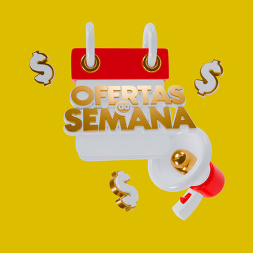 3d selo promocao da semana ofertas de supermercado, super ofertas ofertas da semana