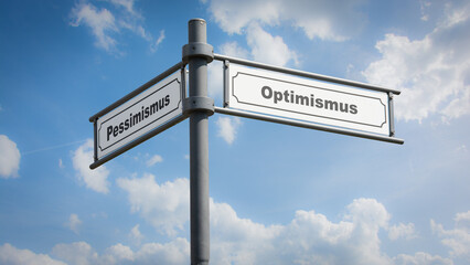 Signposts the direct way to optimism versus pessimism