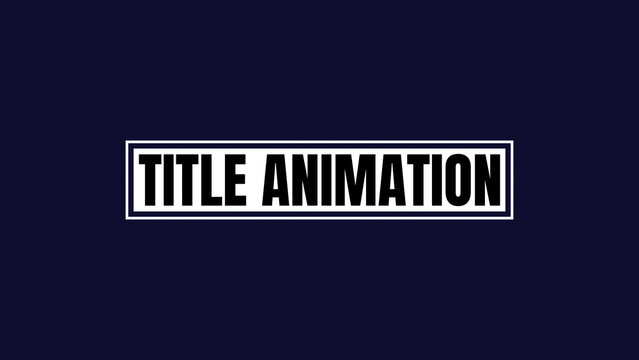 Titles Animations | Grunge and Edgy Text Animation for Music Videos and Urban Themes
