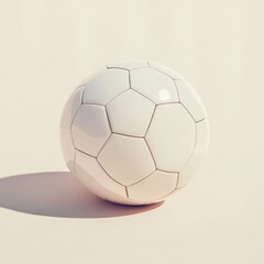 White Soccer Ball.