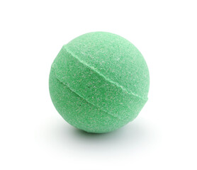 Bath bomb isolated on white.