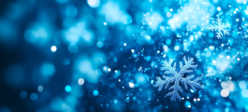 Gros plan sur un flocon de neige 