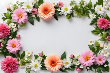 Flower border copy space area