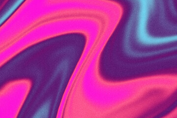 Wavy purple, pink, cyan blue grain noise gradient background