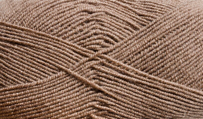 Wool yarn close-up.