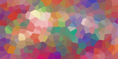 Obraz premium Beautiful multicolor crystallized polygon background. abstract light colorful stone tile pattern. modern wallpaper, trendy simple minimal geometric pastel background vector abstract mosaic backdrop.