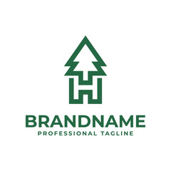 Letter H Tree Logo, for any Environmental Brands with H initial