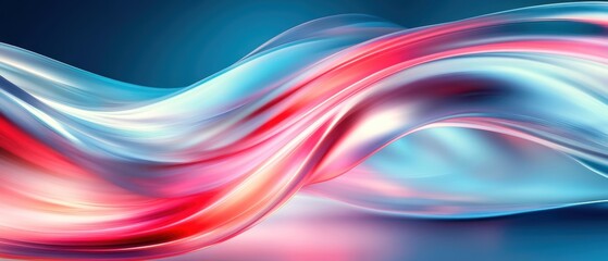 Abstract colorful wave pattern with soft gradients on a vibrant background.