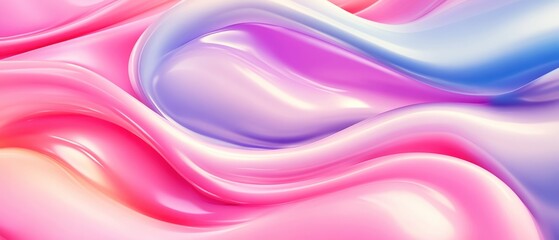Colorful fluid shapes in pink and blue tones, creating a vibrant abstract background.