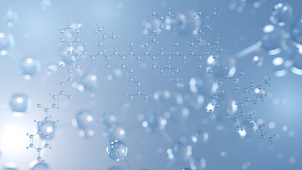 dynorphin a molecular structure 3d, dynorphin, structural chemical formula view from a microscope