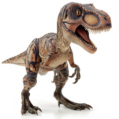 Fototapeta premium Velociraptor dinosaur 3D isolated on white,transparent isolated on white background