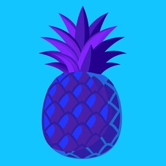 Obraz premium pineapple on white