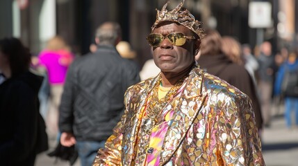 Fototapeta premium Urban Vibes: Capturing the Authenticity of Street Appreciation in Ultra-Realistic Candid Shot