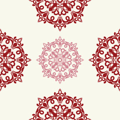 Vintage Seamless Pattern Elegant Graphics.Oreintal Flora Damask Seamless pattern embroidery. Design for carpet,cover.wallpaper,wrapping,clothing,ceramic products.